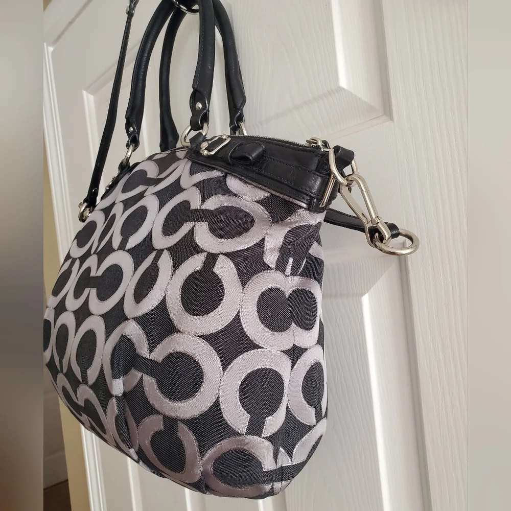 Coach Madison Op Art Sateen Sophia Satchel 18635